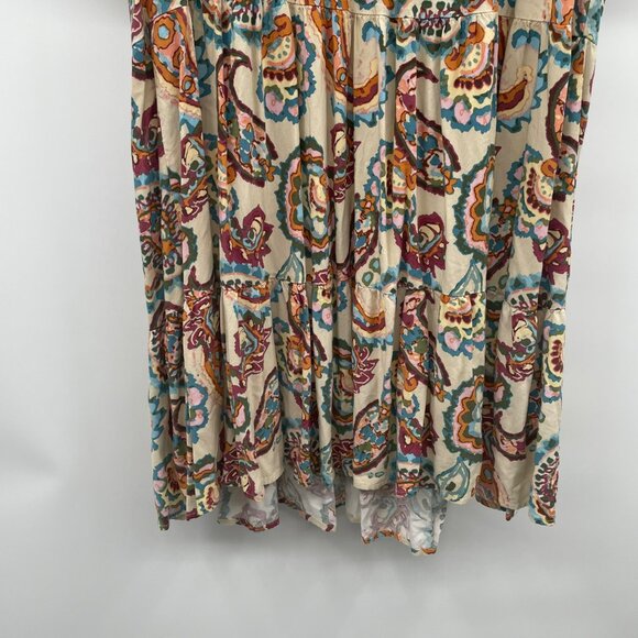 Kate & Sam Womens Paisley A-Line Dress 3/4 Sleeve Multicolor Size Small - Picture 3 of 9